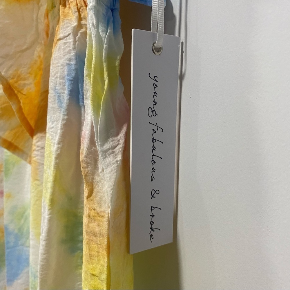 Women’s Cruz Multicolored Tie Dye Maxi Dress YOUNG, FABULOUS & BROKE Size XS - Picture 6 of 9